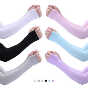 Unisex Cooling Ice Silk Sun Sleeves - UV Protection Thin Arm Guards For Outdoor Cycling, Breathable & Quick-Dry, One Size Fits Most, Elegant Gift Box